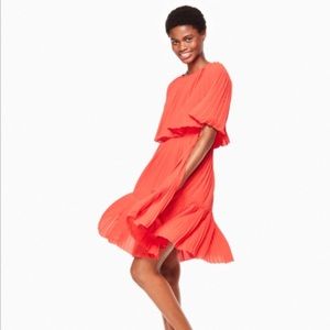 BLACK Kate Spade pleated cape dress. Never worn!